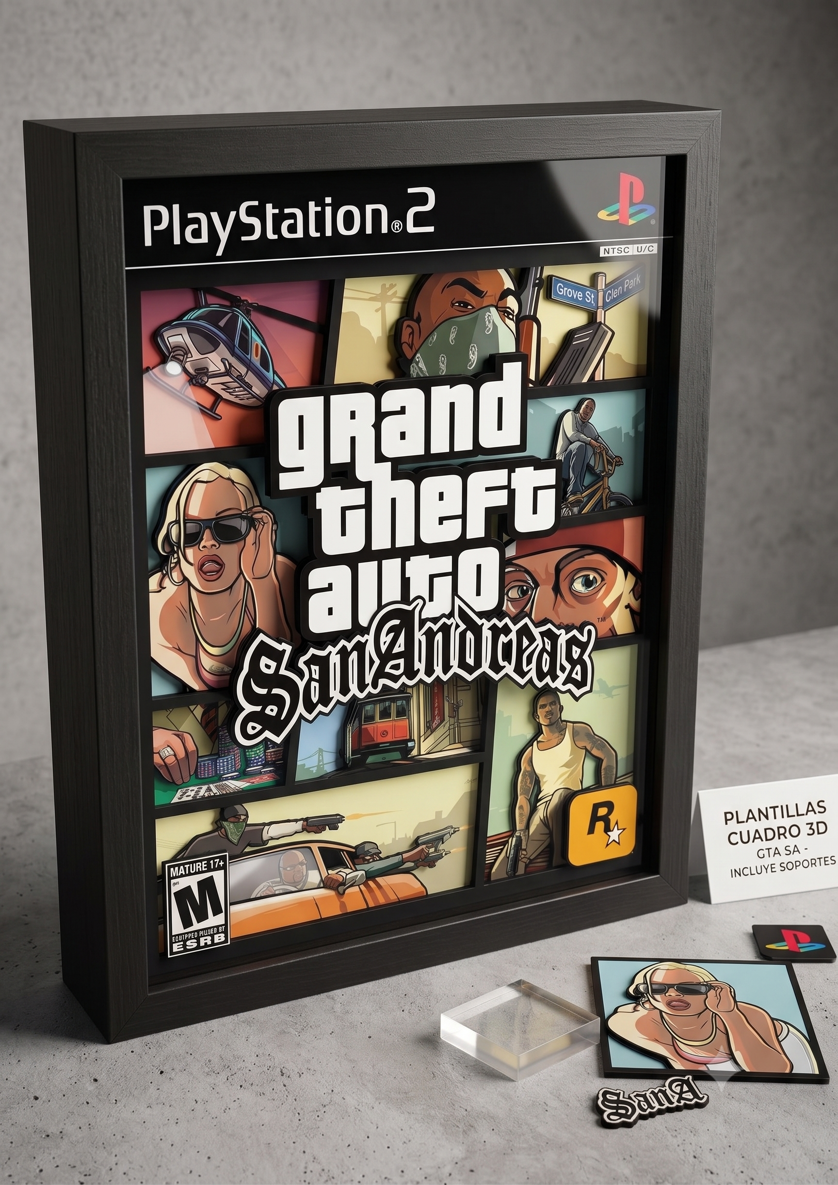 Gta San Andreas - Plantilla 3D